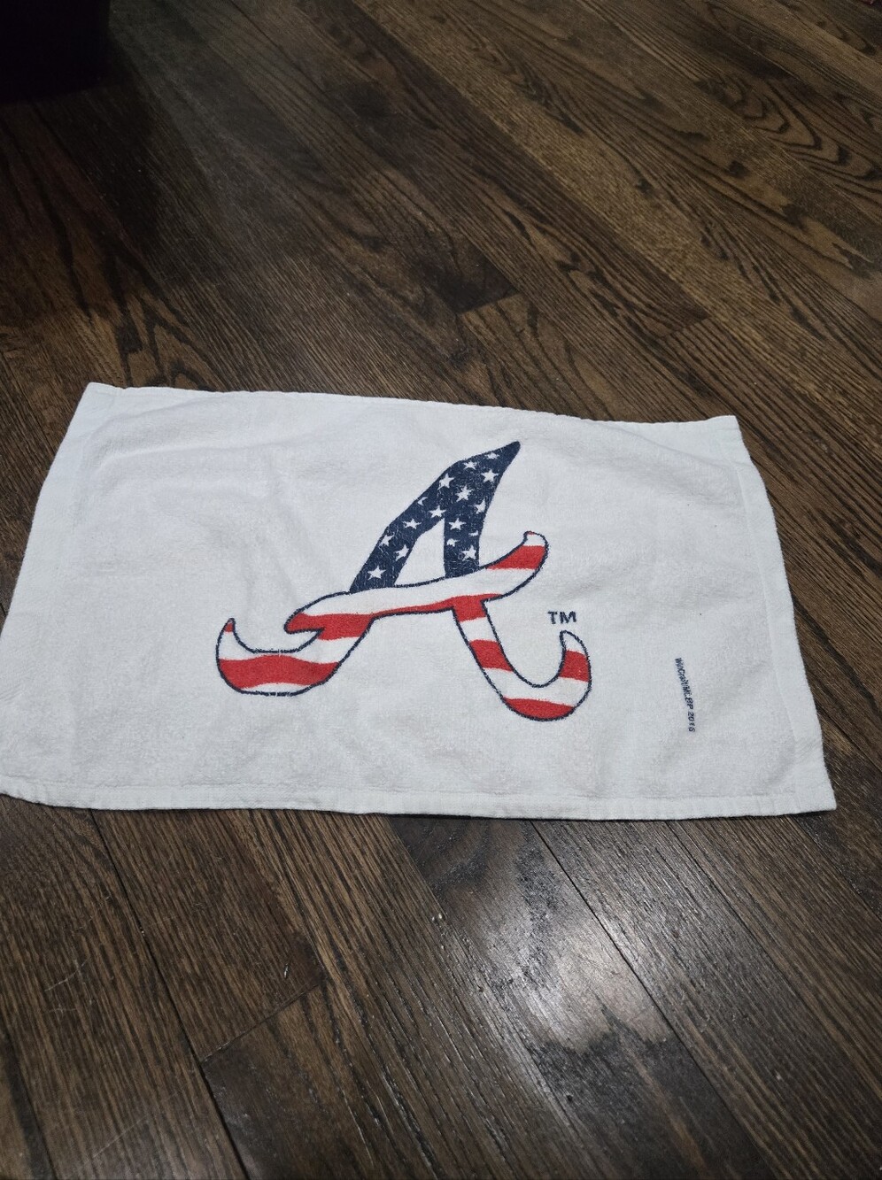 Wincraft Atlanta Braves American Flag Sports Gym Hand Towel 2016